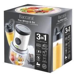 Baccarat The Whizz & Go 3 In 1 Cordless Chopper -Breville Sales Store 1040744 BC CORDLESS 3 IN 1 CHOPPER SS PACKAGING