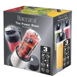 Baccarat The Power Blast Blender Stainless Steel -Breville Sales Store 1040765 BC POWERBLAST TO GO BLENDER PACKAGING