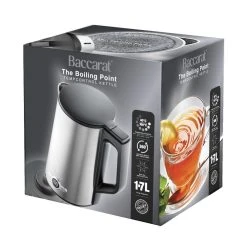 Baccarat The Boiling Point Tempcontrol Kettle Stainless Steel -Breville Sales Store 1040779 BC TEMPCONTROL KETTLE SILVER PACKAGING