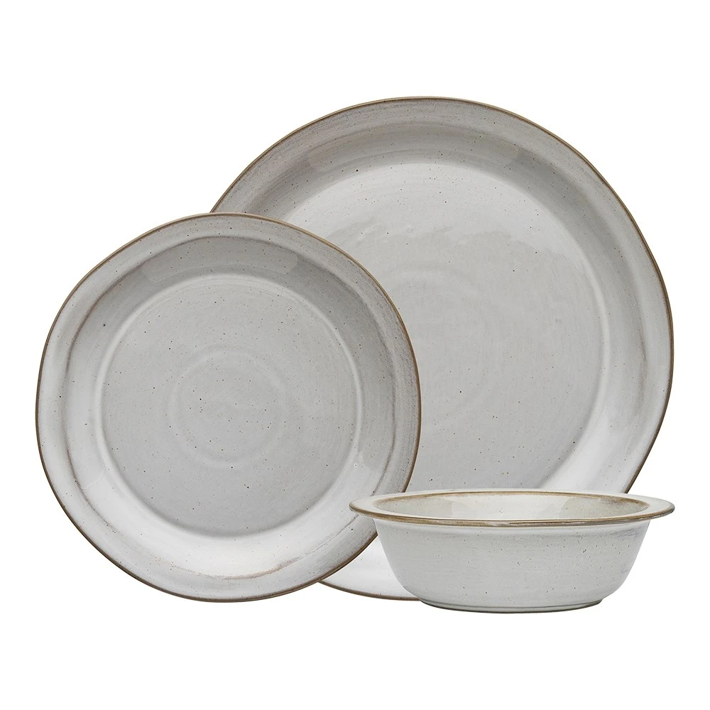 Ecology Tahoe 12 Piece Dinner Set Nougat 1 Ecology Tahoe 12 Piece Dinner Set Nougat