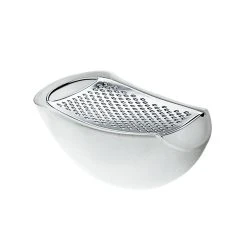 Alessi Parmenide Steel Grater 15.3 X 7.5 X 6.7cm Ice