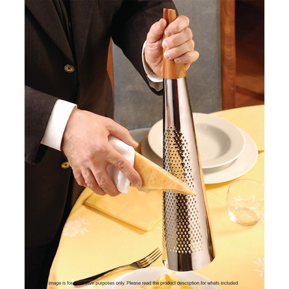 Alessi Todo Steel & Wood Grater 10 X 10 X 46cm 2 Alessi Todo Steel & Wood Grater 10 X 10 X 46cm - Image 2