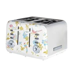 Laura Ashley 4 Slice Toaster Elveden White