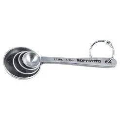 Soffritto A Series Stainless Steel Measure Spoons - Set Of 4