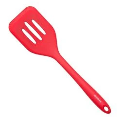 Scullery Kolori Silicone Red Slotted Turner