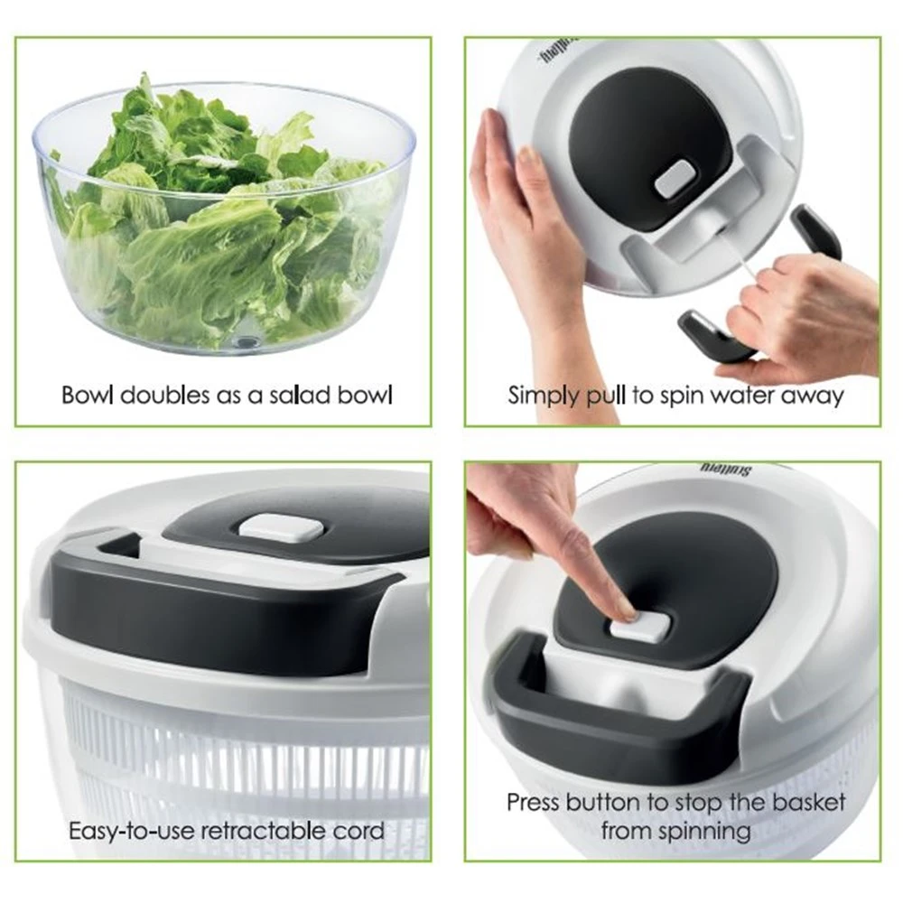 Scullery Fresh Prep Salad Spinner 2 Scullery Fresh Prep Salad Spinner - Image 2