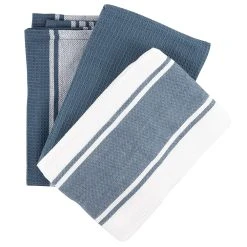 Scullery Pura Tea Towel Set Of 3 Grey
