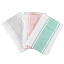Scullery Pura Tea Towel Set Of 3 Pastel Stripes