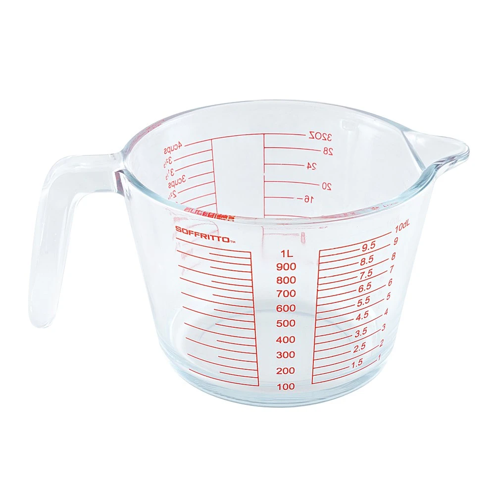 Soffritto Pure Glass Measuring Jug 1L 1 Soffritto Pure Glass Measuring Jug 1L