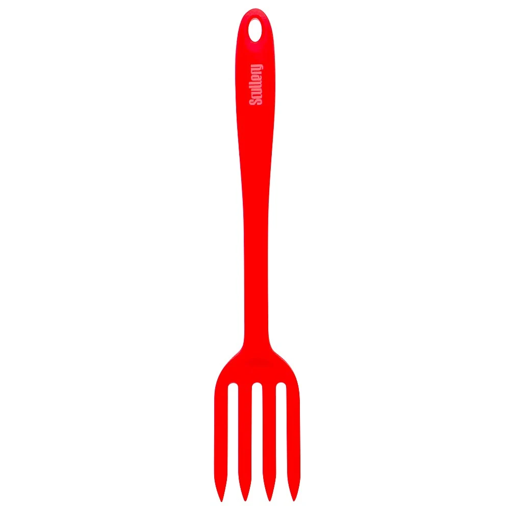 Scullery Kolori Silicone Fork Spatula 27.5cm Red 1 Scullery Kolori Silicone Fork Spatula 27.5cm Red