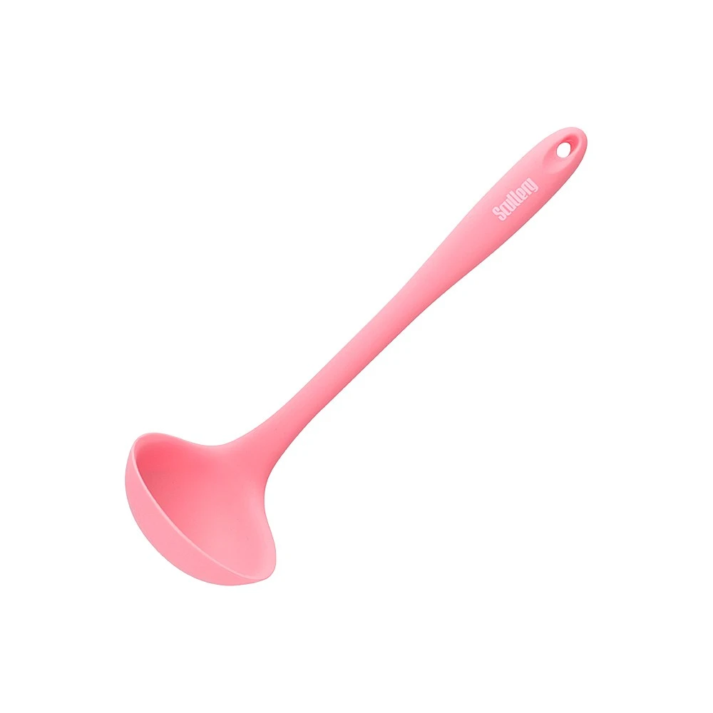 Scullery Kolori Silicone Ladle 27.5cm Rose Pink 1 Scullery Kolori Silicone Ladle 27.5cm Rose Pink