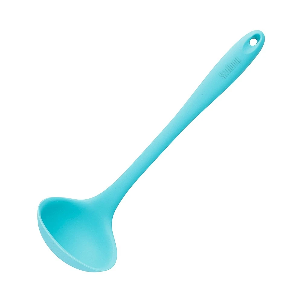Scullery Kolori Silicone Ladle 27.5cm Teal 1 Scullery Kolori Silicone Ladle 27.5cm Teal
