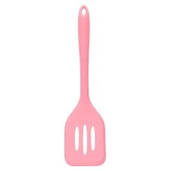 Scullery Kolori Silicone Slotted Turner 31cm Rose Pink