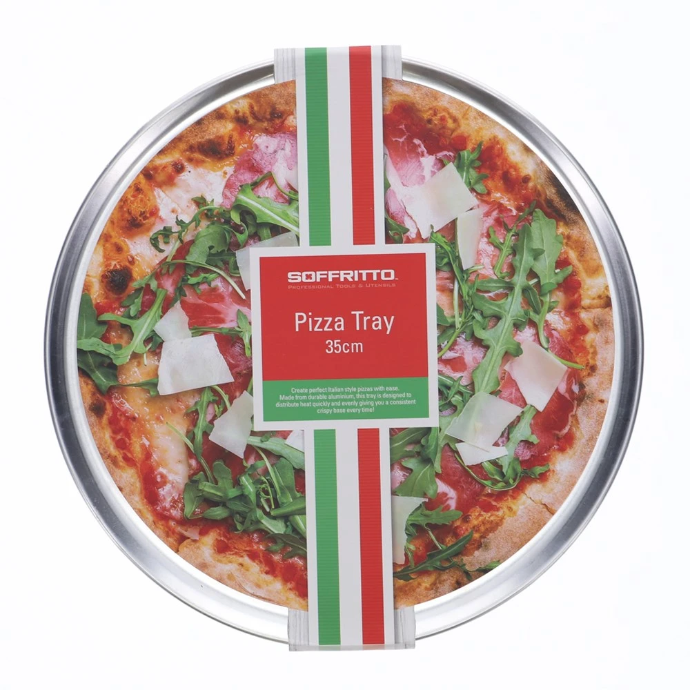 Soffritto Aluminium Pizza Tray 35cm 2 Soffritto Aluminium Pizza Tray 35cm - Image 2