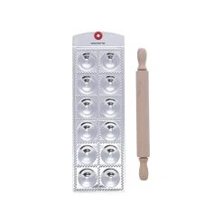 Soffritto Ravioli Tray And Rolling Pin Set
