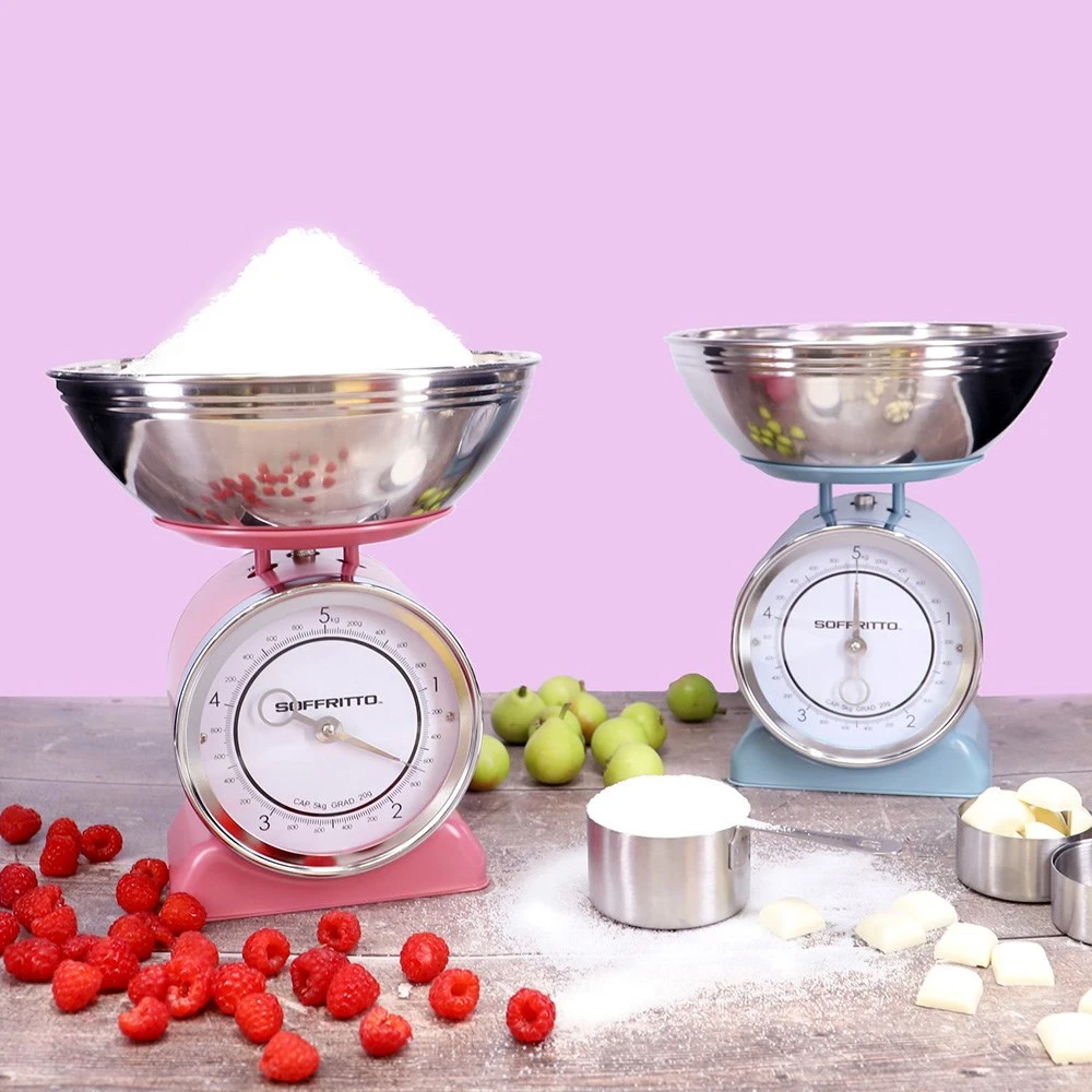 Soffritto Mechanical 5kg Kitchen Scale Teal 2 Soffritto Mechanical 5kg Kitchen Scale Teal - Image 2