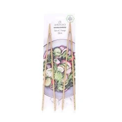 Ambrosia Karira Bamboo Tongs 26cm Set Of 2