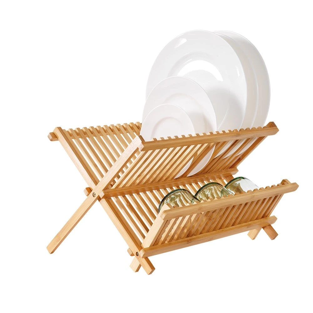 Scullery Bamboo Folding Dish Rack 39.5cm 1 Scullery Bamboo Folding Dish Rack 39.5cm