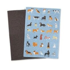 Ambrosia Tea Towel Dog III Set Of 2