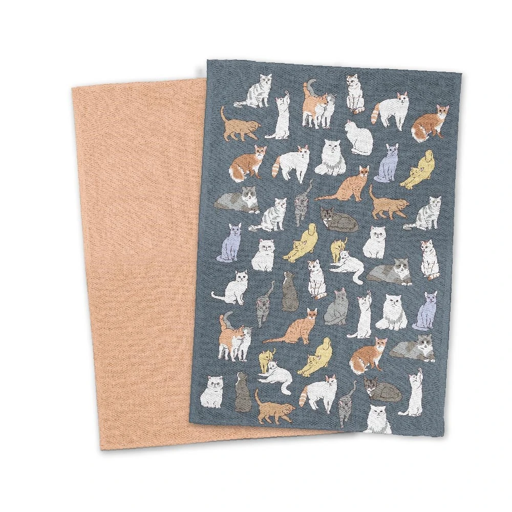 Ambrosia Tea Towel Cat III Set Of 2 1 Ambrosia Tea Towel Cat III Set Of 2