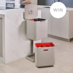 Joseph Joseph Totem Max Waste Separation Unit 60L Stone -Breville Sales Store JOS 30061 4