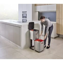 Joseph Joseph Totem Compact Waste Separation Unit 40L Stainless Steel -Breville Sales Store JOS 30063 3