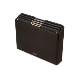 Joseph Joseph Folio Steel 4 Piece Chopping Board Set Carbon Black