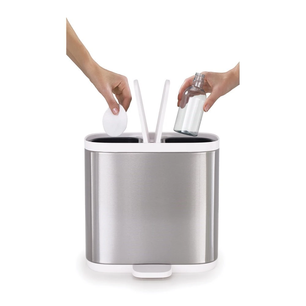 Joseph Joseph Split Steel Recycler Waste Bin 3 Joseph Joseph Split Steel Recycler Waste Bin - Image 3