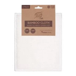 White Magic Eco Basics Bamboo Dish Cloth Pack Of 3 White