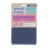 White Magic Eco Cloth Dish Drying Mat Denim Blue