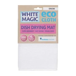 White Magic Eco Cloth Dish Drying Mat Snow White