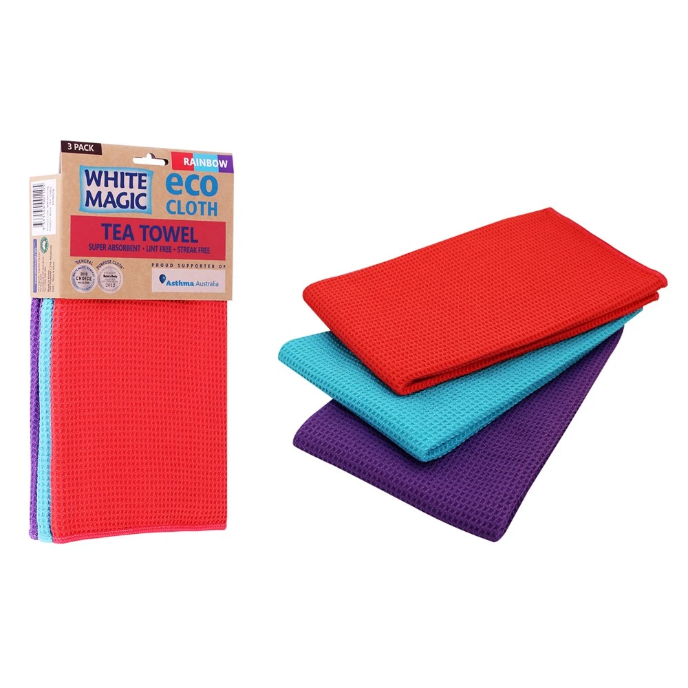 White Magic Set Of 3 Tea Towels 1 White Magic Set Of 3 Tea Towels