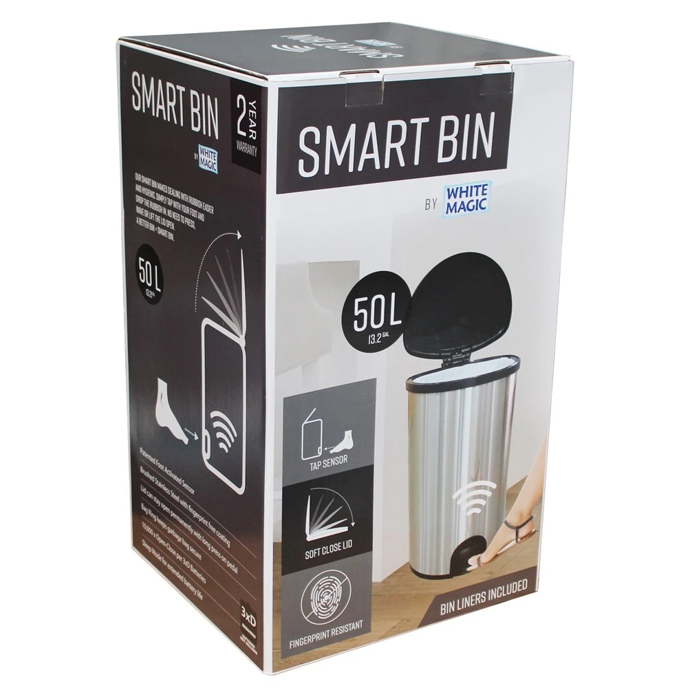 White Magic Smart Bin 50L 4 White Magic Smart Bin 50L - Image 4
