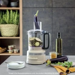 KitchenAid 7-Cup Food Processor Almond Cream -Breville Sales Store KAA 5KFP0719AAC 5