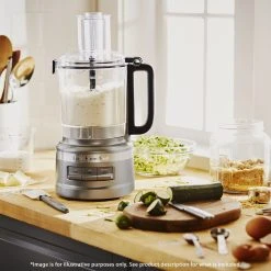 KitchenAid 7-Cup Food Processor Contour Silver -Breville Sales Store KAA 5KFP0719ACU 5