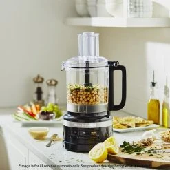 KitchenAid 7-Cup Food Processor Onyx Black -Breville Sales Store KAA 5KFP0719AOB 5