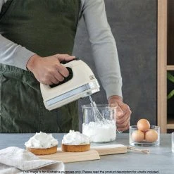 KitchenAid Artisan 9 Speed Hand Mixer 20.1 X 8.9 X 15.3cm Almond Cream -Breville Sales Store KAA 5KHM926AAC 3