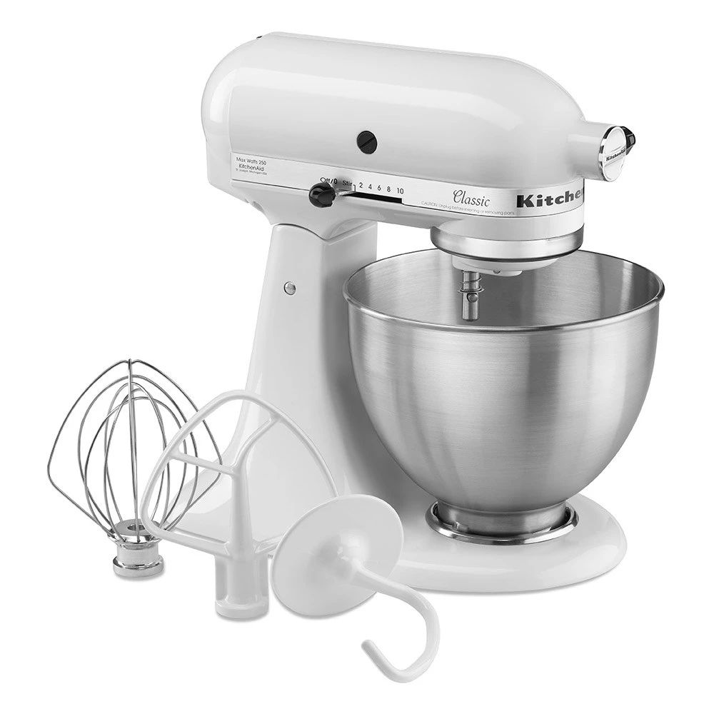 KitchenAid KSM45 Classic Stand Mixer White 2 KitchenAid KSM45 Classic Stand Mixer White - Image 2