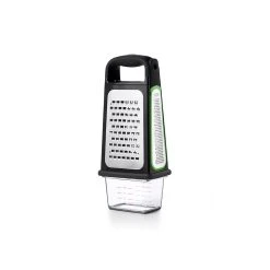 OXO Good Grips Etched Box Grater With Measuring Cup & Removable Zester