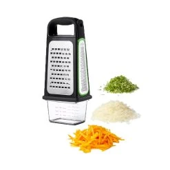 OXO Good Grips Etched Box Grater With Measuring Cup & Removable Zester -Breville Sales Store KHA 11231700 3