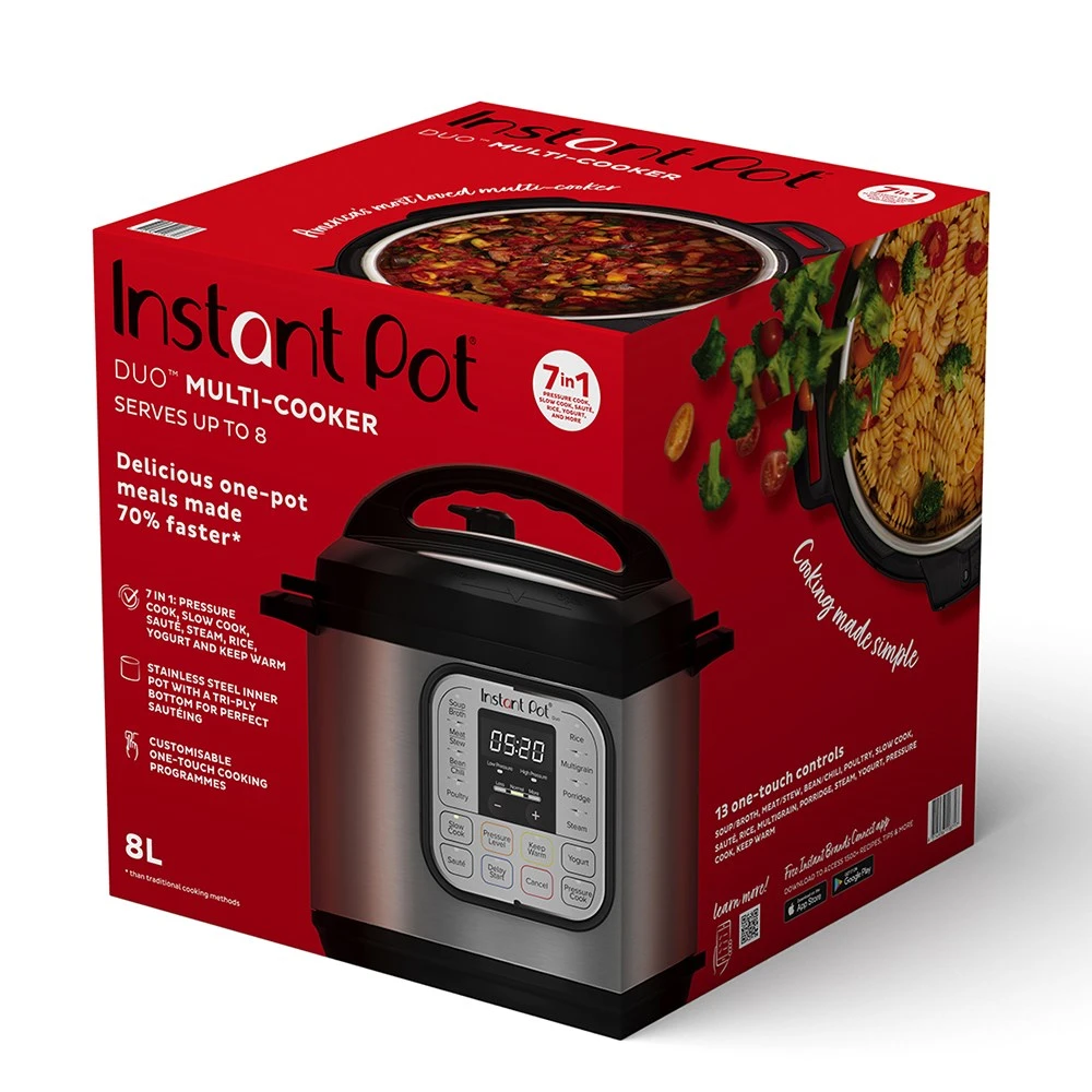 Instant Pot DUO Stainless Steel Multi Cooker 8L 5 Instant Pot DUO Stainless Steel Multi Cooker 8L - Image 5