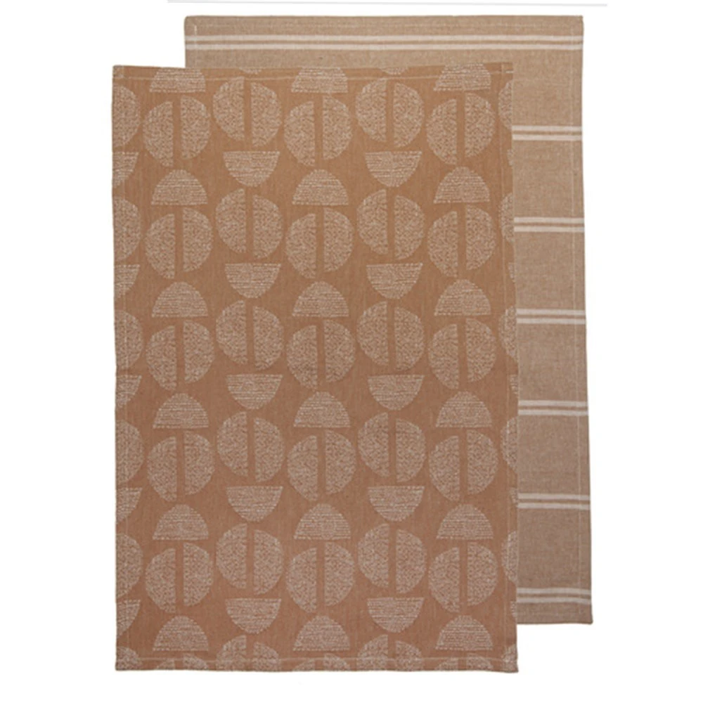 Ladelle Splice Set Of 2 Kitchen Towels Ginger 1 Ladelle Splice Set Of 2 Kitchen Towels Ginger