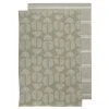Ladelle Splice Set Of 2 Kitchen Towels Moss