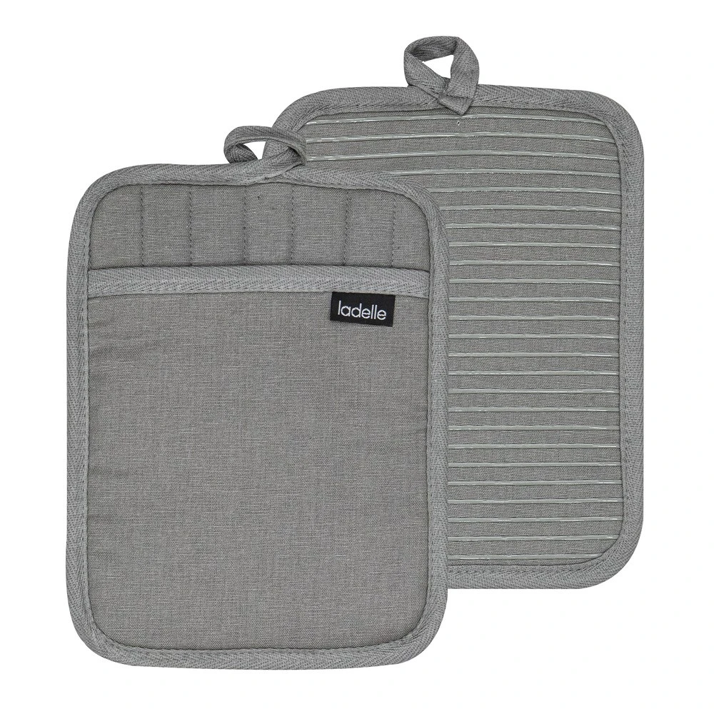 Ladelle Lennox Set Of 2 Pot Holders Gum 1 Ladelle Lennox Set Of 2 Pot Holders Gum