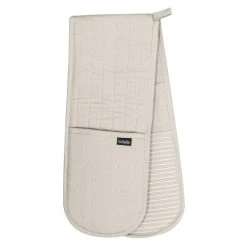 Ladelle Lennox Double Oven Mitt Stone