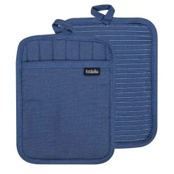 Ladelle Lennox Set Of 2 Pot Holders Marine