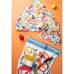 Ashdene Quirky Cats Assorted 2 Pack Of Kitchen Towels 6 Ashdene Quirky Cats Assorted 2 Pack Of Kitchen Towels -Breville Sales Store LAD 521414 3