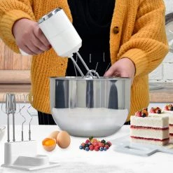 Healthy Choice Cordless Hand Mixer With Stand White -Breville Sales Store LEN CHM180 5