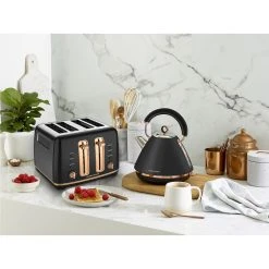 Morphy Richards Ascend Rose Gold 4 Slice Toaster Matte Black 8 Morphy Richards Ascend Rose Gold 4 Slice Toaster Matte Black -Breville Sales Store MOR MRRGT4BLK 4