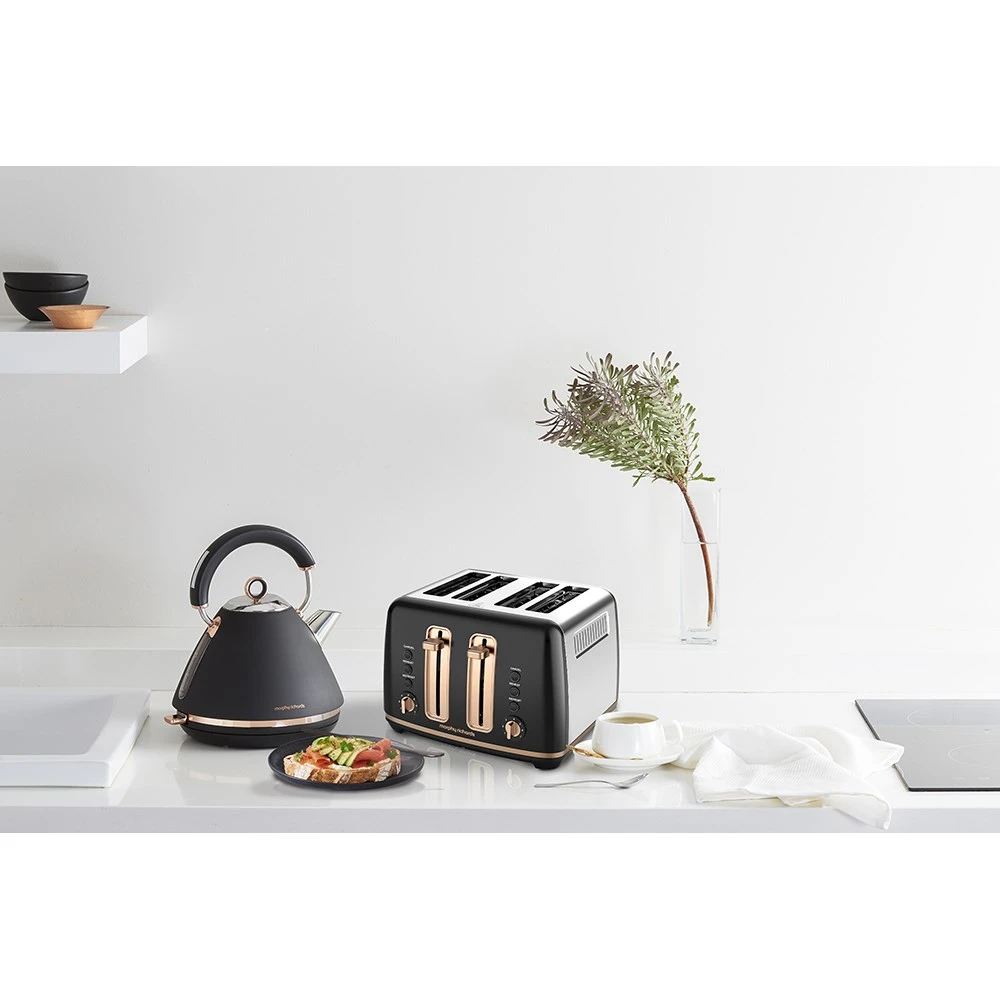 Morphy Richards Ascend Rose Gold 4 Slice Toaster Matte Black 5 Morphy Richards Ascend Rose Gold 4 Slice Toaster Matte Black - Image 5